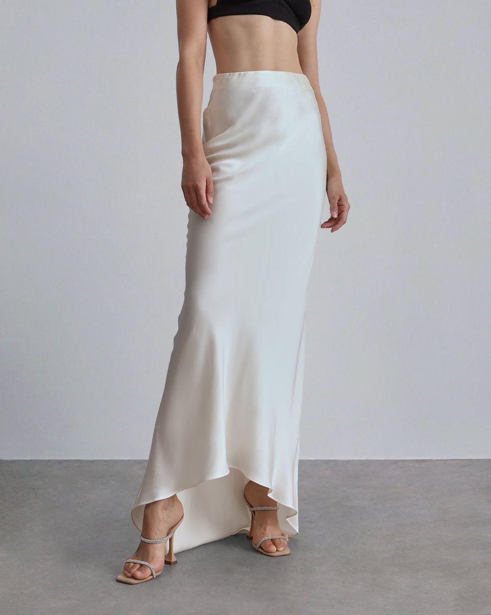 Floor-length Silk Skirt