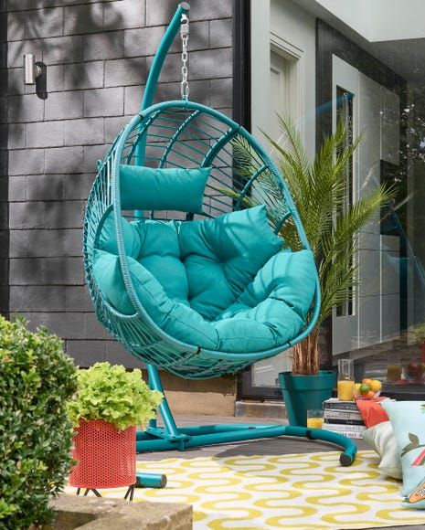 Elements Peacock Hanging Egg Chair
