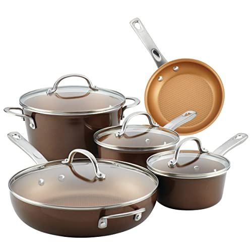 Nonstick Cookware Pots and Pans Set - 9 Piece
