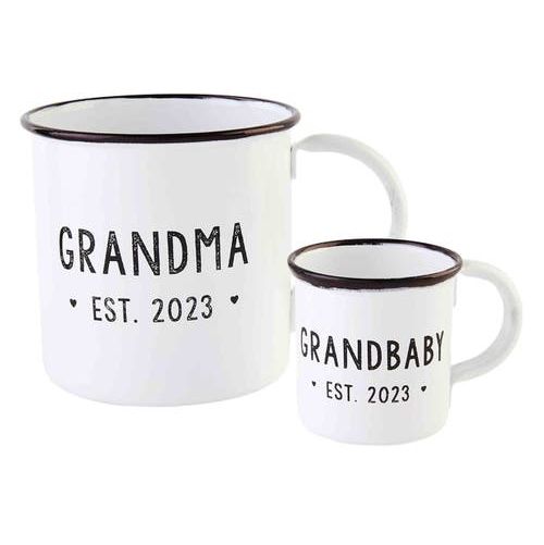 Mud Pie Grandma Enamel Mug Gift Set