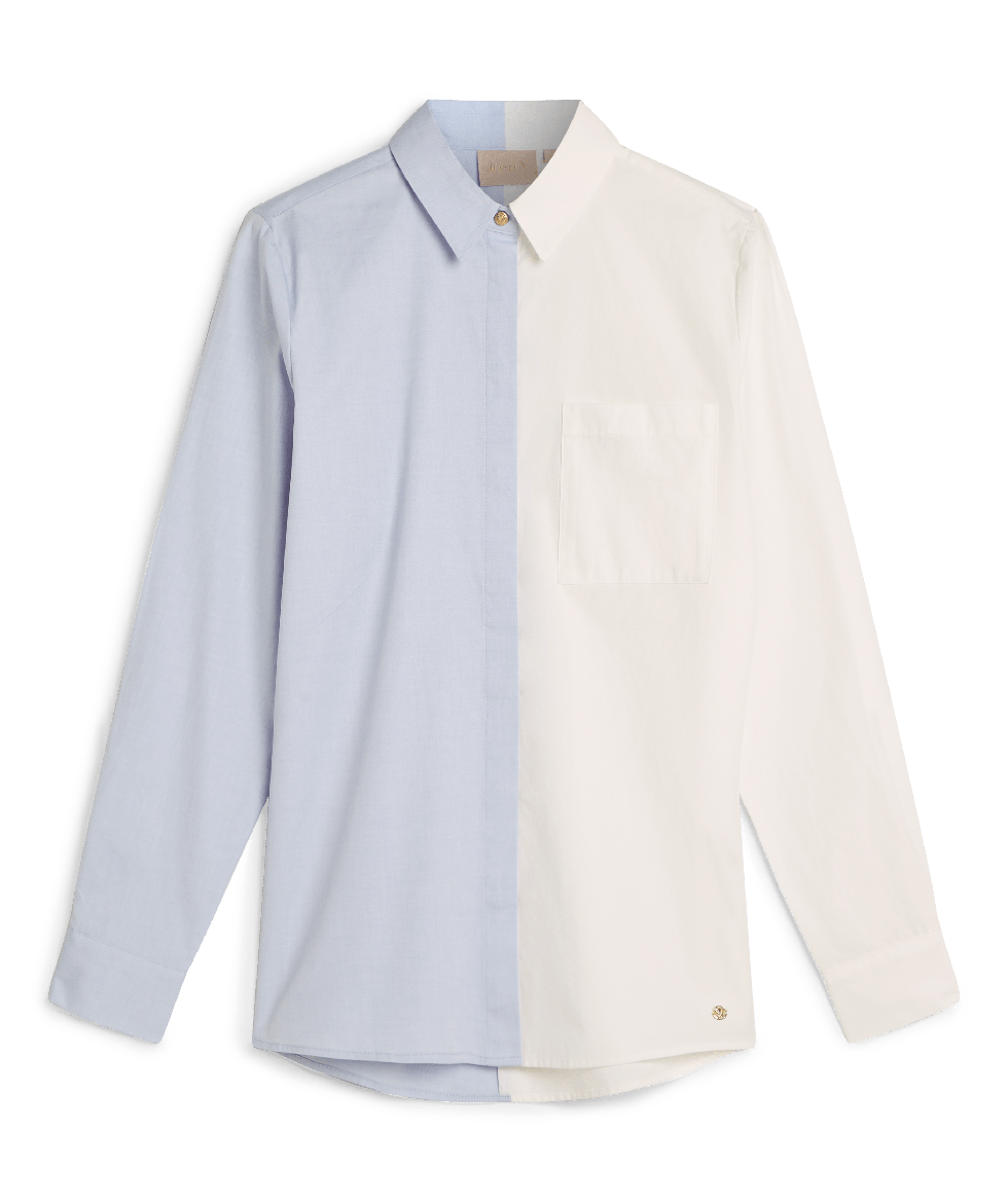 Tweekleurige blouse