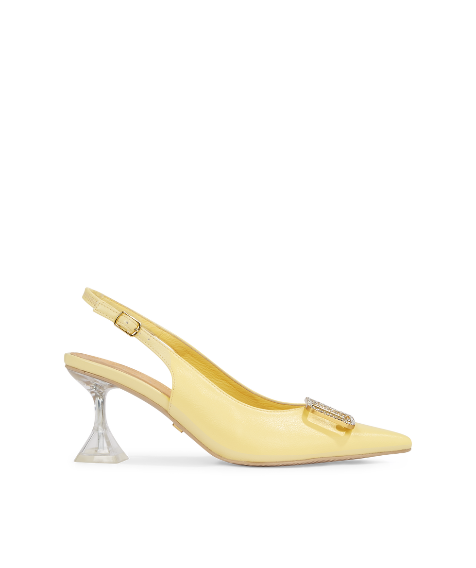 Zachtgele slingbacks