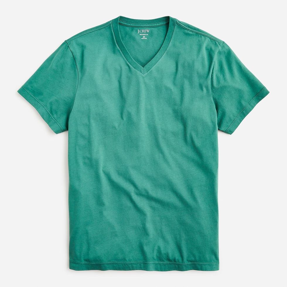 Broken-In Short-Sleeve V-Neck T-Shirt
