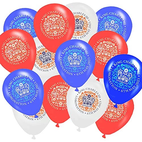 30pcs Kings Coronation Decorations Balloons- £3.59
