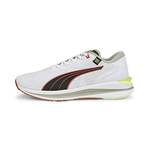 PUMA Electrify Nitro 2 FM, Zapatillas deportivas, Hombre, Puma White-Puma Black-Firelight, 43 EU