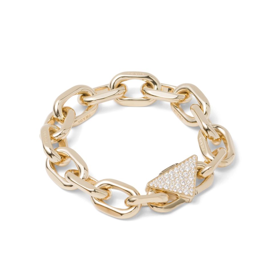 Eternal Gold Chain Bracelet in Yellow Gold with Diamonds
