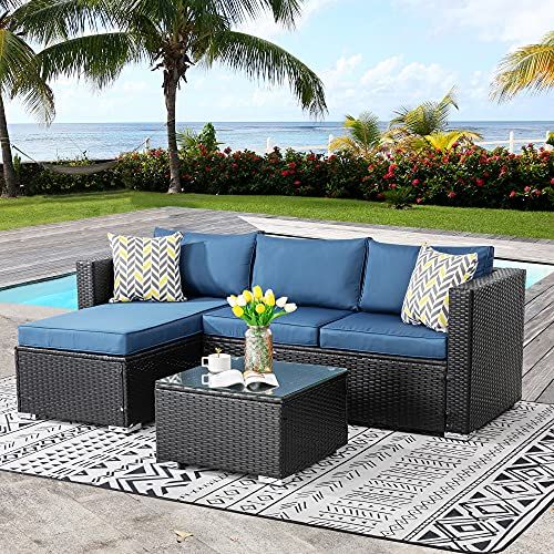 Outdoor Rattan All-Weather Sectional Sofa