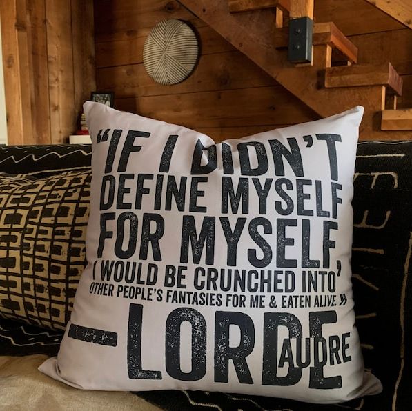 Audre Lorde Double-Sided Pillow