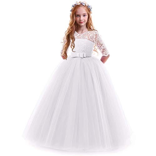 Vestido de princesa manga 3/4