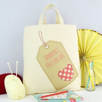 Personalised Knitting Bag