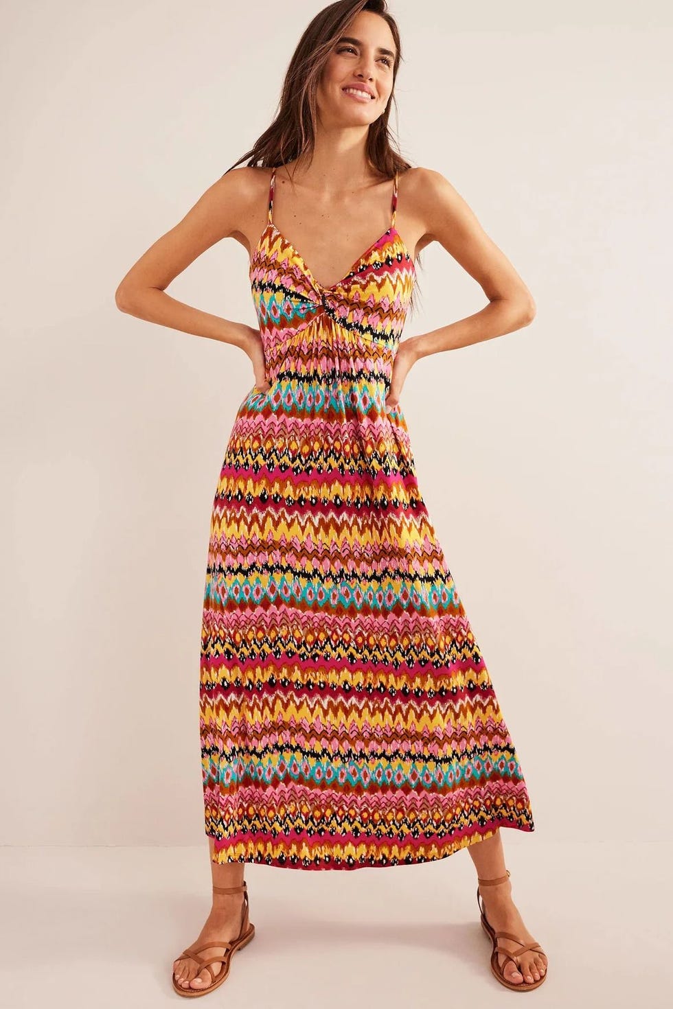 Twist Front Maxi Cami Maxi Dress Twist Front Maxi Cami Maxi Dress