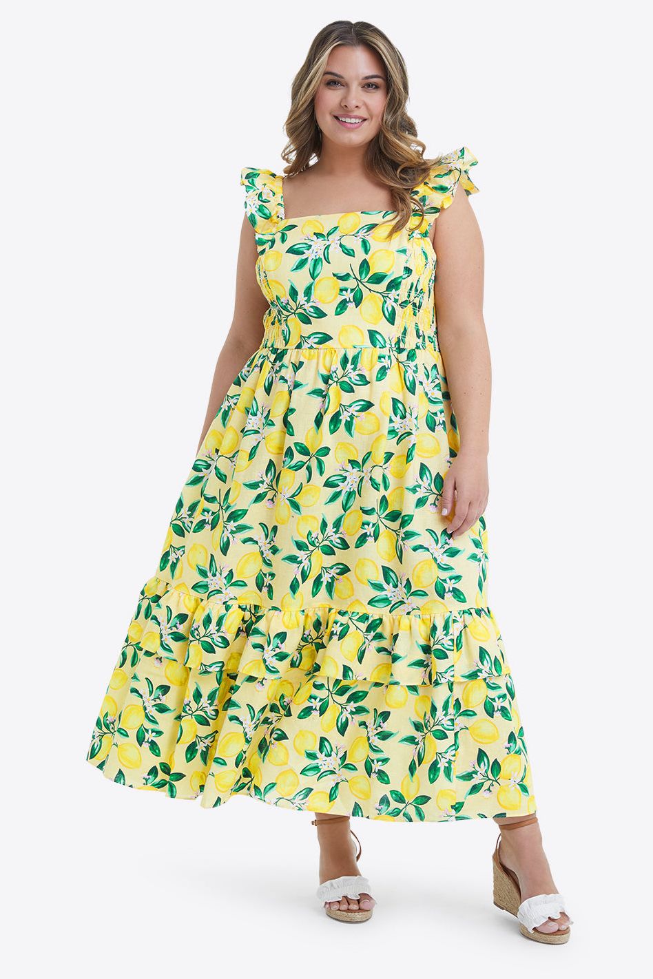 Carrie Dress in Lemon Blossom