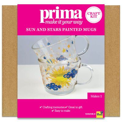 Prima Make Your Own Celestial Painted Glass Mugs