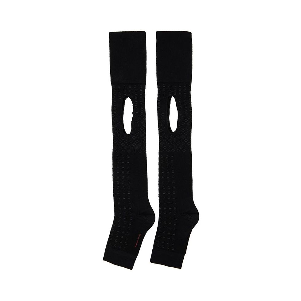Black Open-Toe Socks