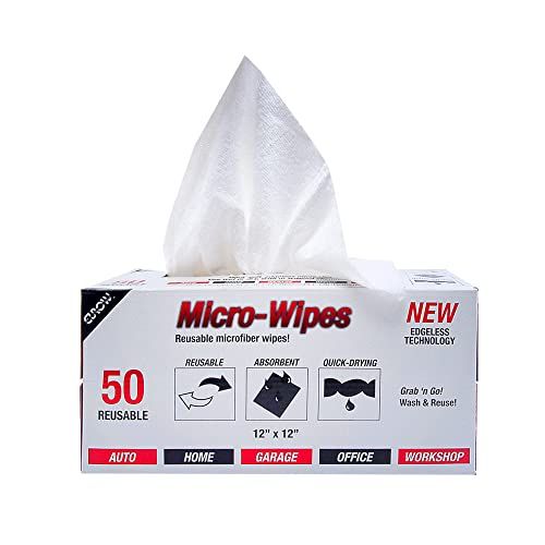 Microfiber Wipes with Dispenser Box (Pack of 50)