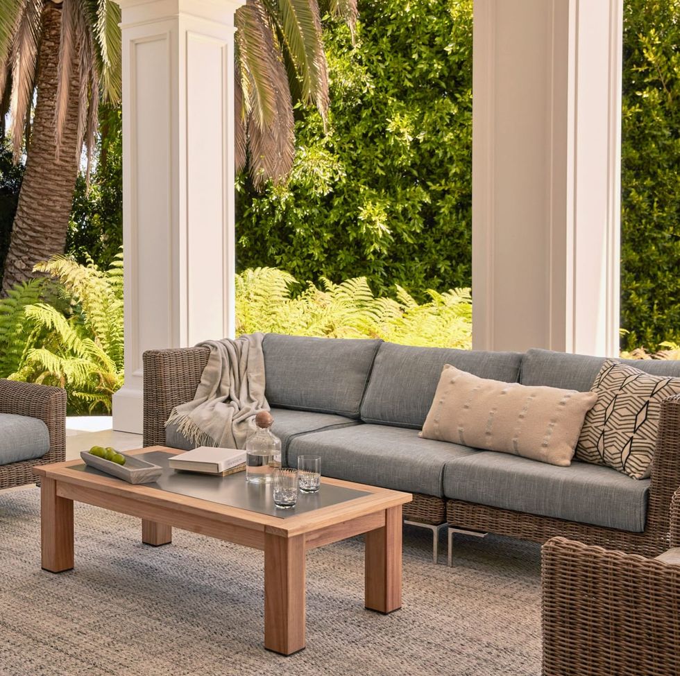 Wicker Outdoor L Sectional