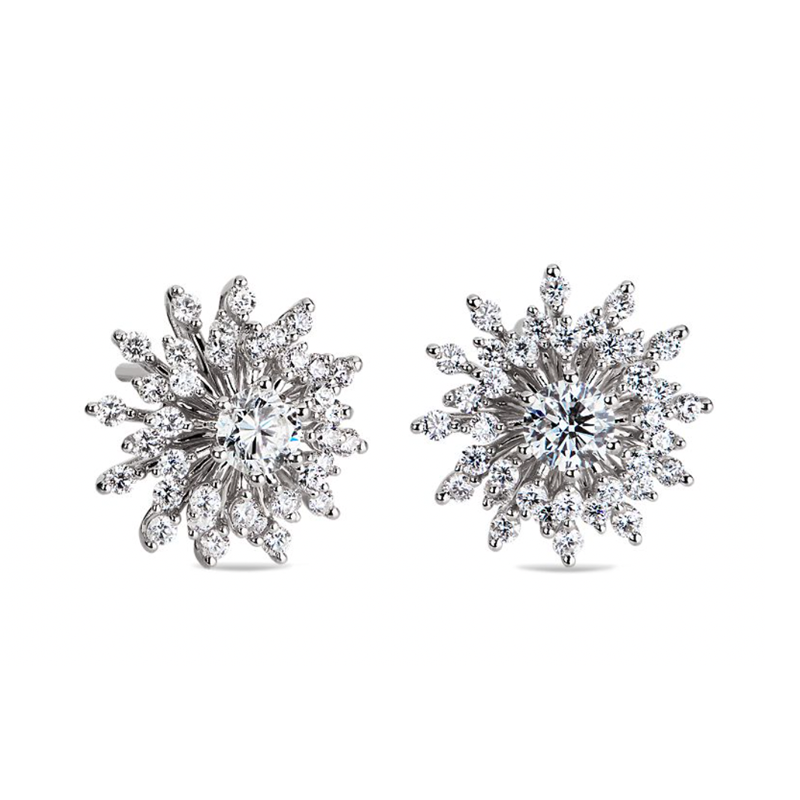 Sunburst Diamond Earrings