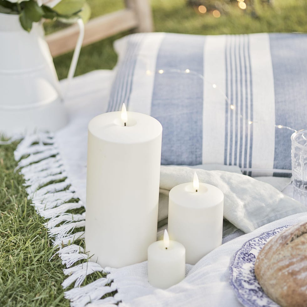 TruGlow® Waterproof Outdoor Candle Trio