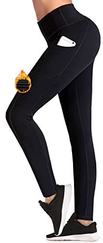 BALEAF Women's Fleece Lined Water Resistant Legging  Plus size leggings,  Leather leggings, Printed leggings