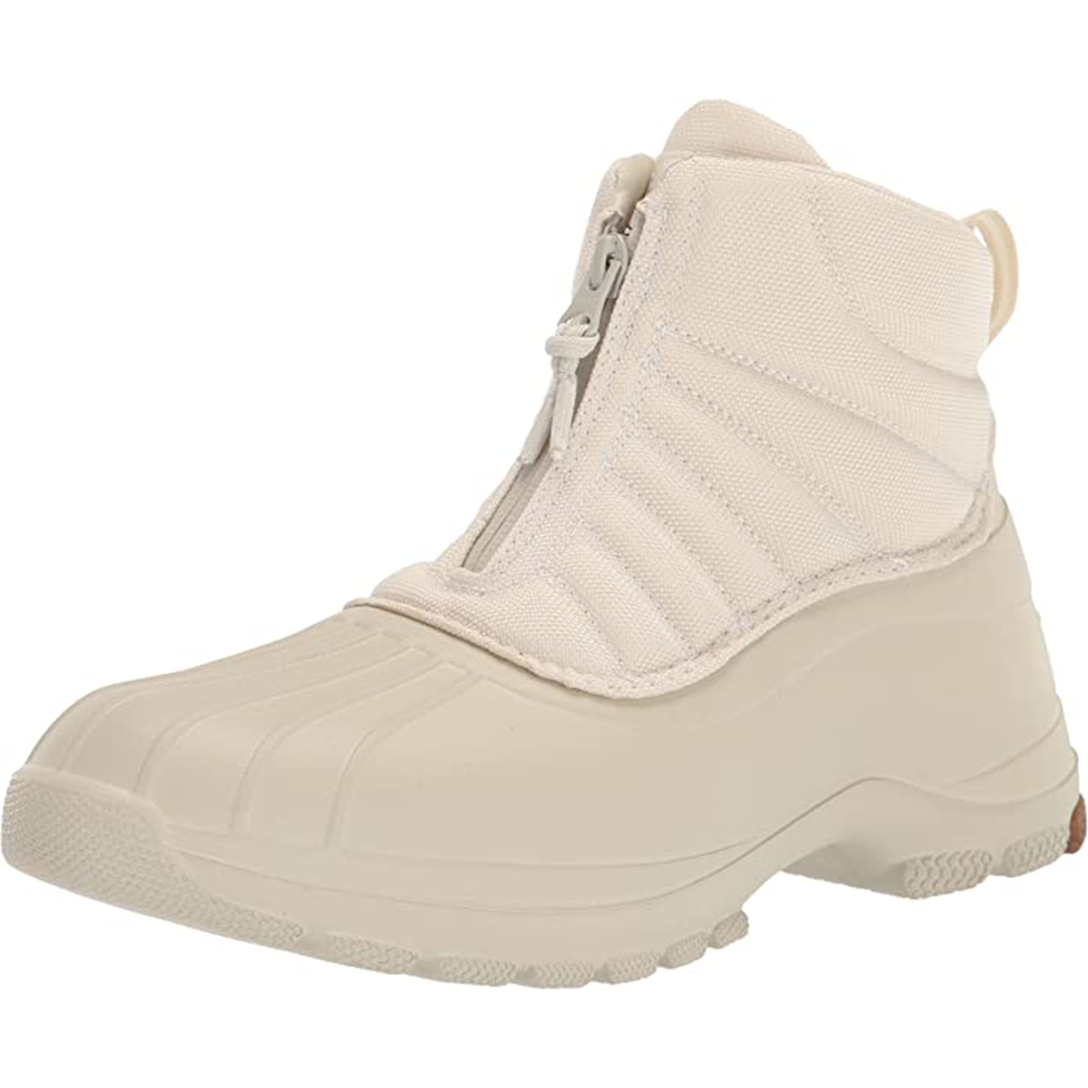 Women's Duck Float Zip Seacycled Snow Boot, Ivory, 9