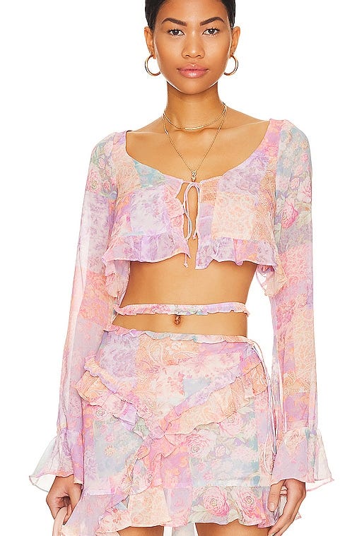 Mavis Crop Blouse Mavis Crop Blouse