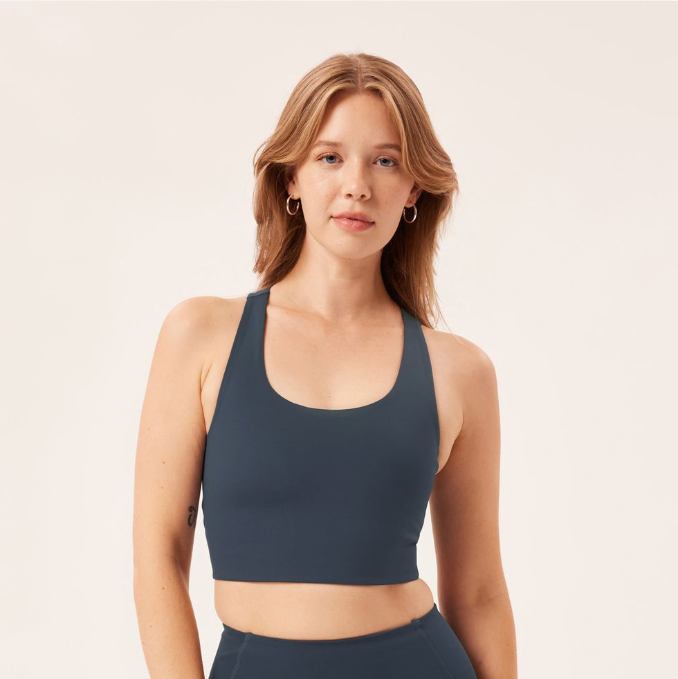 Women's Light Support Ribbed Flex Cropped Sports Bra All in Motion