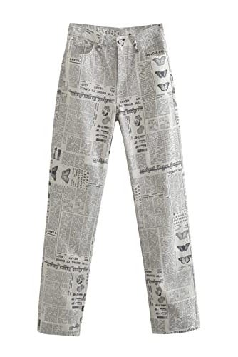 Fashion Newspaper Wide-Leg Pants Fashion Newspaper Wide-Leg Pants