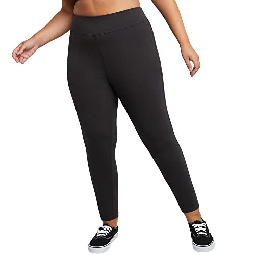 plus size black leggings not see through