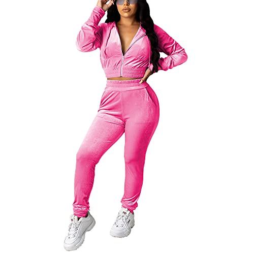 Two-Piece Velour Tracksuit