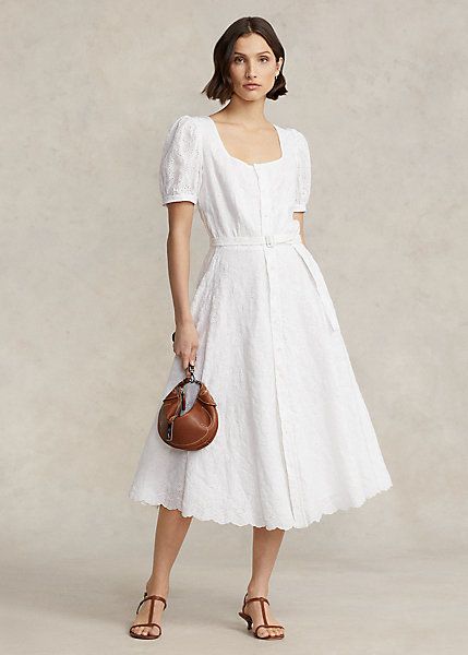 Designer on sale linen dresses