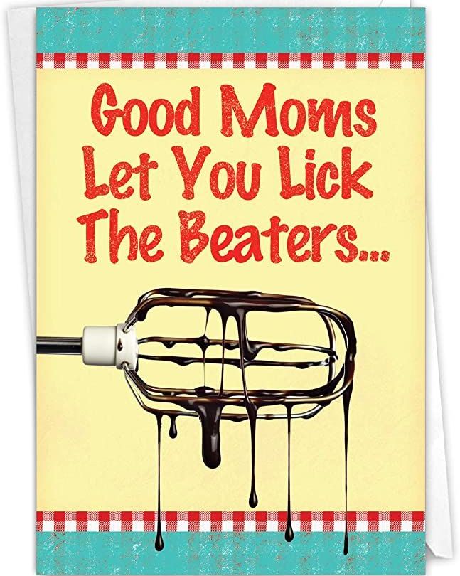 'Lick the Beaters' Mother's Day Card