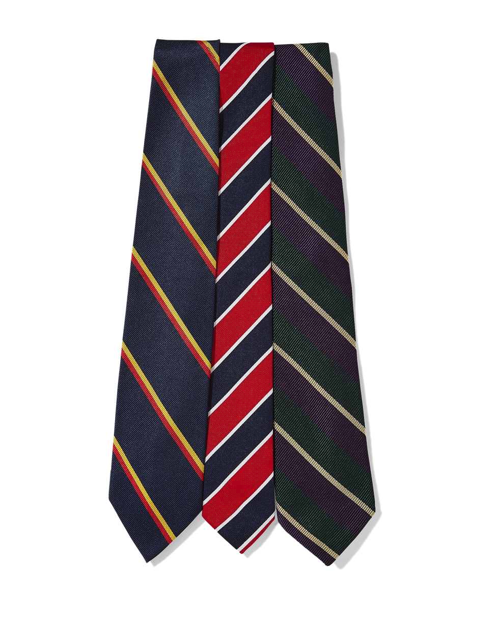 Double Bar Stripe Tie (Left)