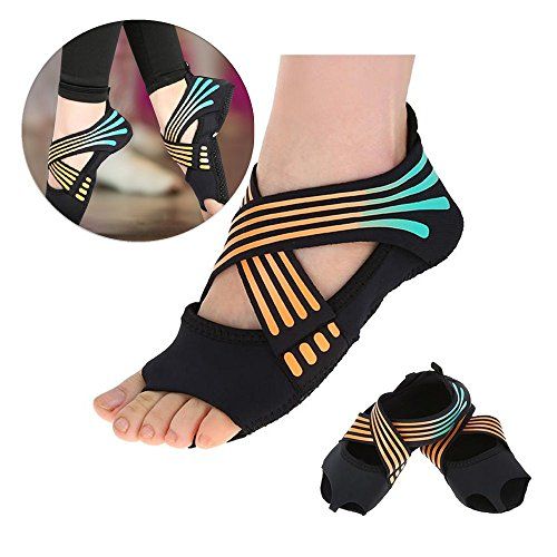 Calcetines de yoga antideslizantes para mujer, calcetín adhesivo para  calcetines de Pilates con empuñaduras, calcetines de barco de yoga  profesionales