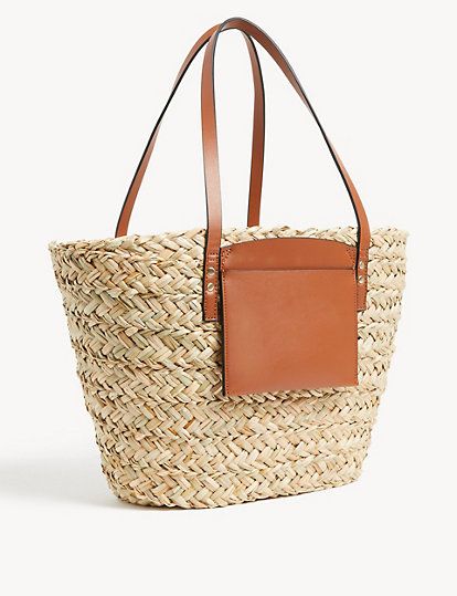 Straw bag 2024 marks and spencer