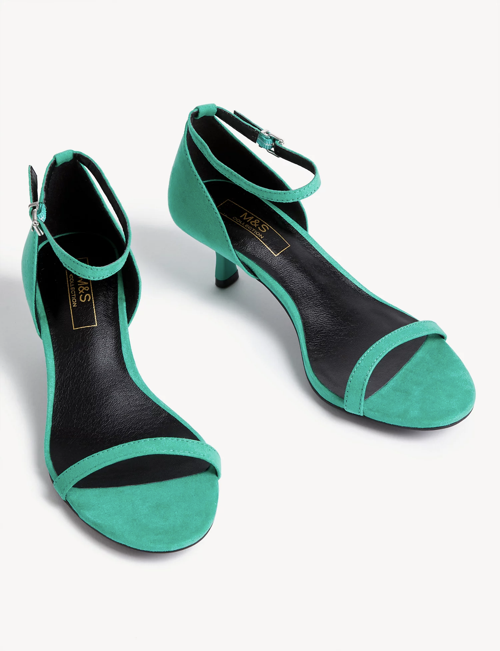 Ankle Strap Kitten Heel Sandals