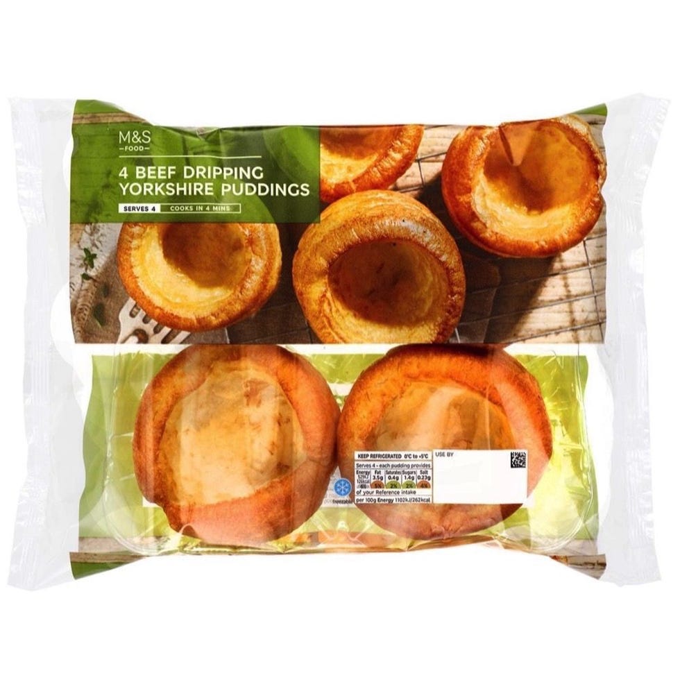 M&S Beef Dripping Yorkshire Puddings 192g