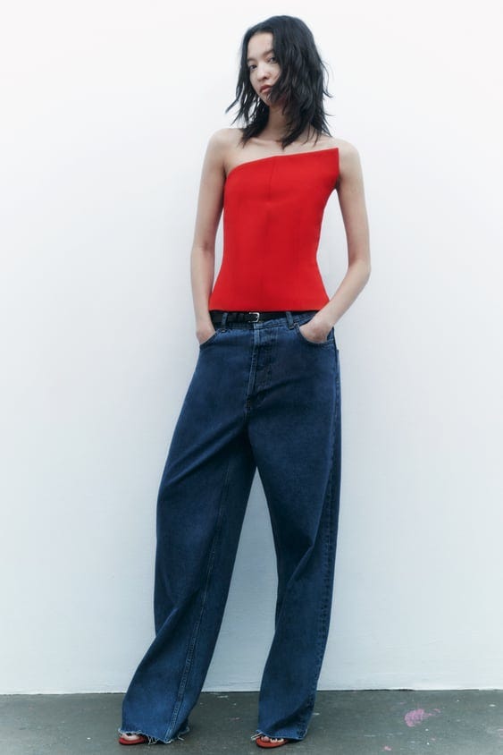 Asymmetric Bustier Top Asymmetric Bustier Top