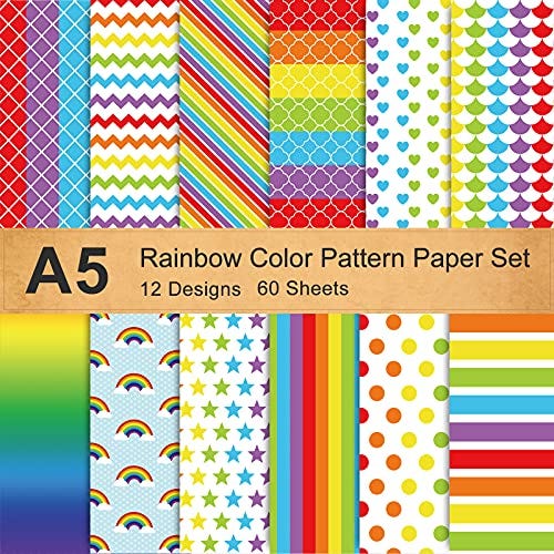 Rainbow Pattern Paper Rainbow Pattern Paper
