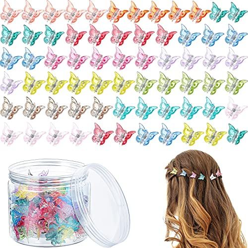 100 Pieces Butterfly Hair Clips 