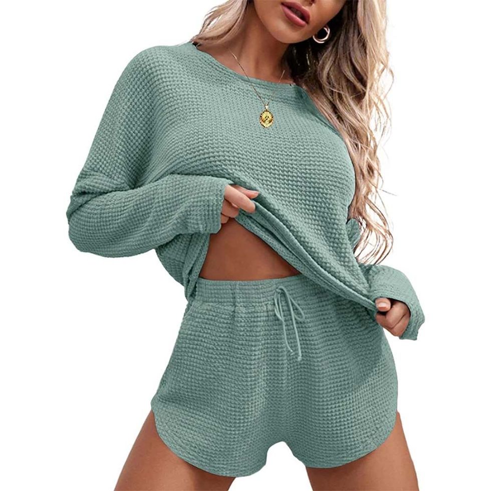 Women’s Waffle Knit Pajama Sets