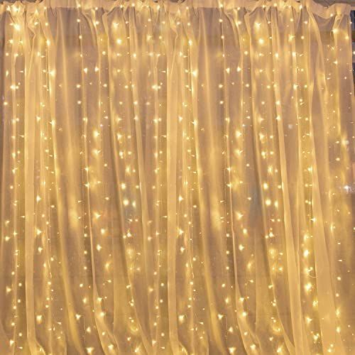 300 LED Curtain Lights for Bedroom