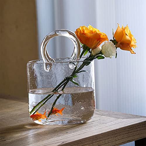 Clear Bag Glass Vase