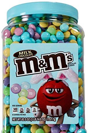 M&M's Milk Chocolate Easter Candy Jar 