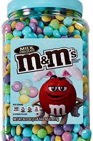 M&M's Milk Chocolate Easter Candy Jar 