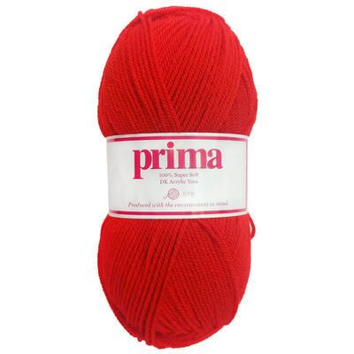 DK Acrylic Wool: Red Yarn 100g