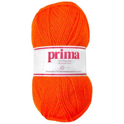 Prima DK Acrylic Wool: Orange Yarn 100g