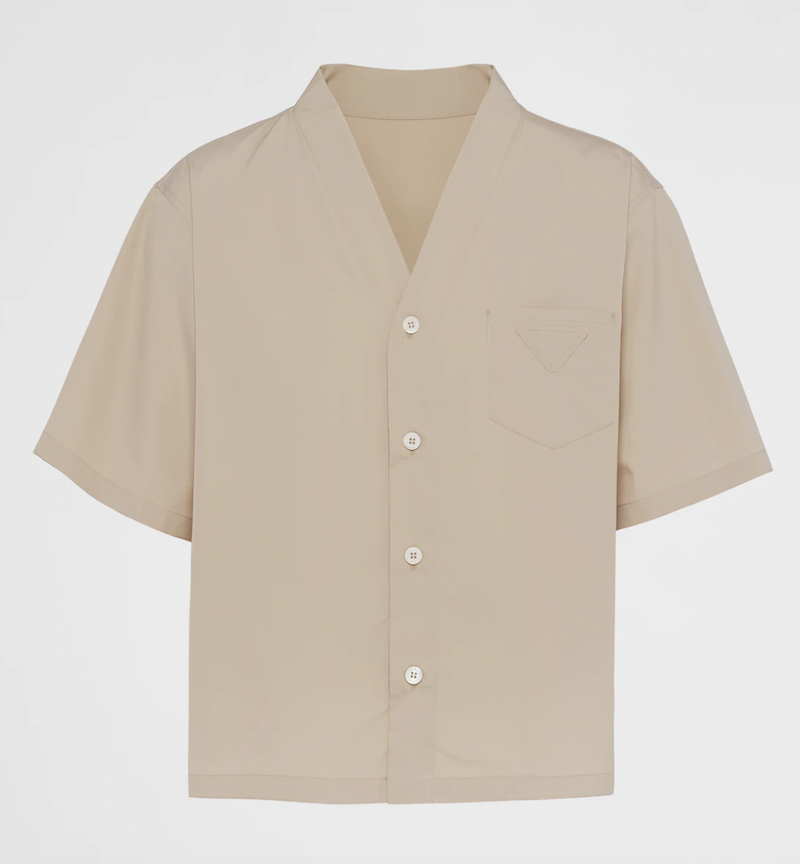 Short-Sleeved Cotton Shirt