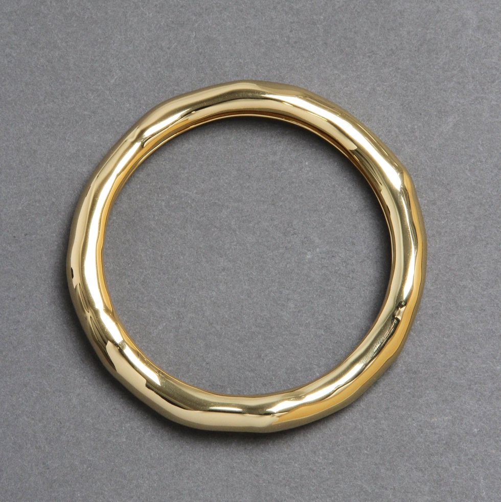 Small Molten Bangle Bracelet- Gold