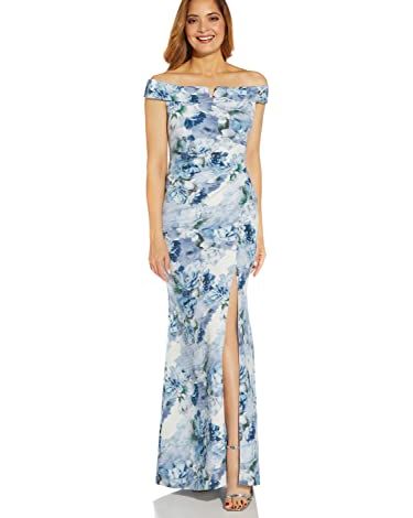 Floral Metalic Gown