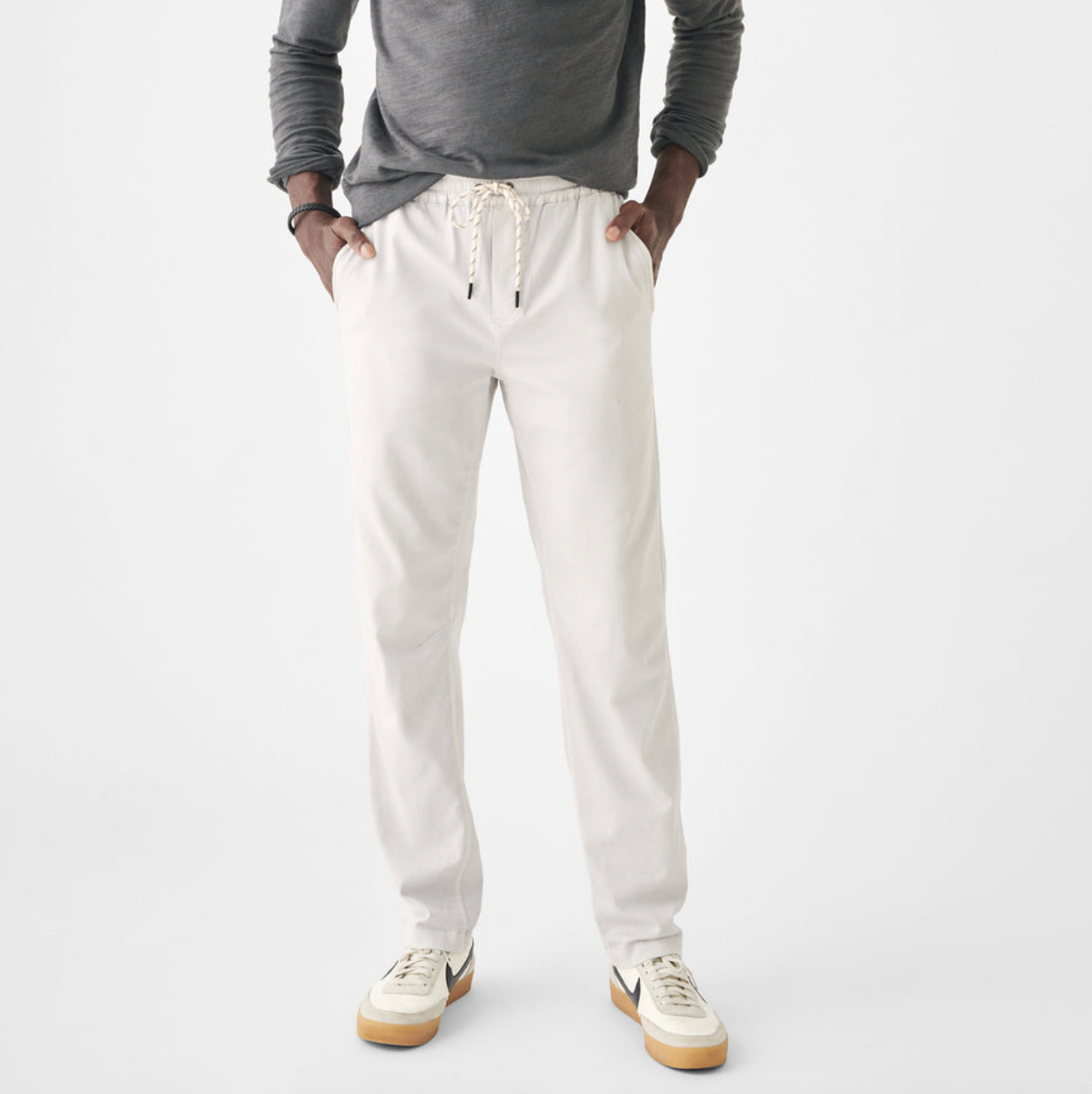 Mens pants ivory white XSCustom Made Pants  Online in India  Bow   Square